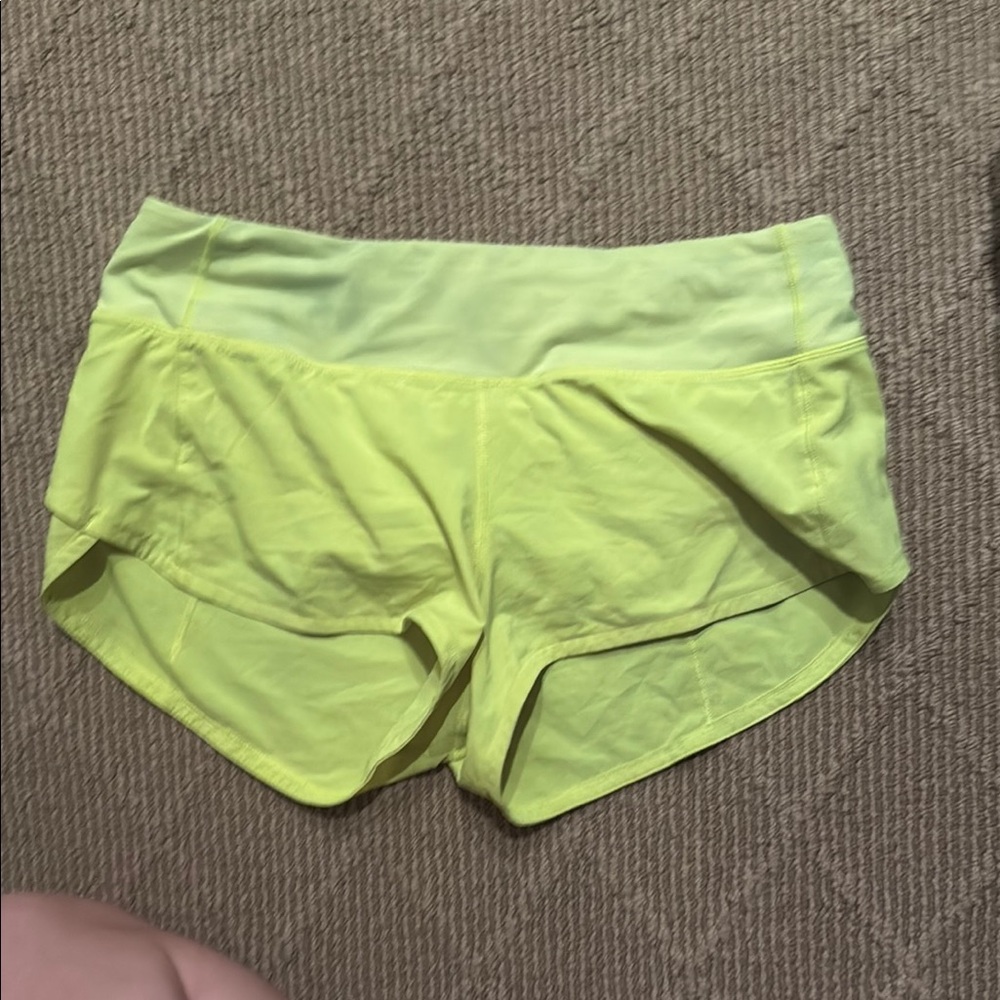 lululemon athletica Yellow Athletic Shorts